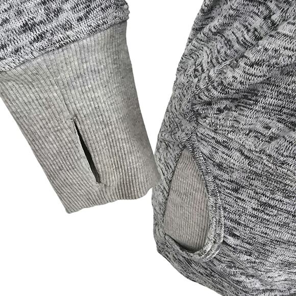 Athleta Womans size XXS Batwing & Robin Gray Cowl Neck Pullover Shirt Top - Picture 2 of 9